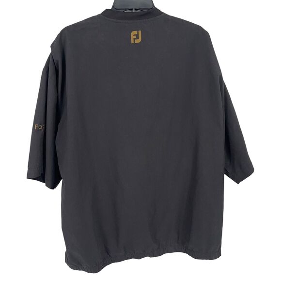 FootJoy Mens Golf Pullover Windbreaker Shirt Size L Short Sleeve V Neck - Picture 3 of 6
